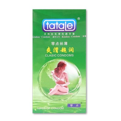tatale零点丝薄 爽滑超润 天然胶乳橡胶避孕套