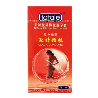 tatale零点超薄 激情颗粒 天然胶乳橡胶避孕套